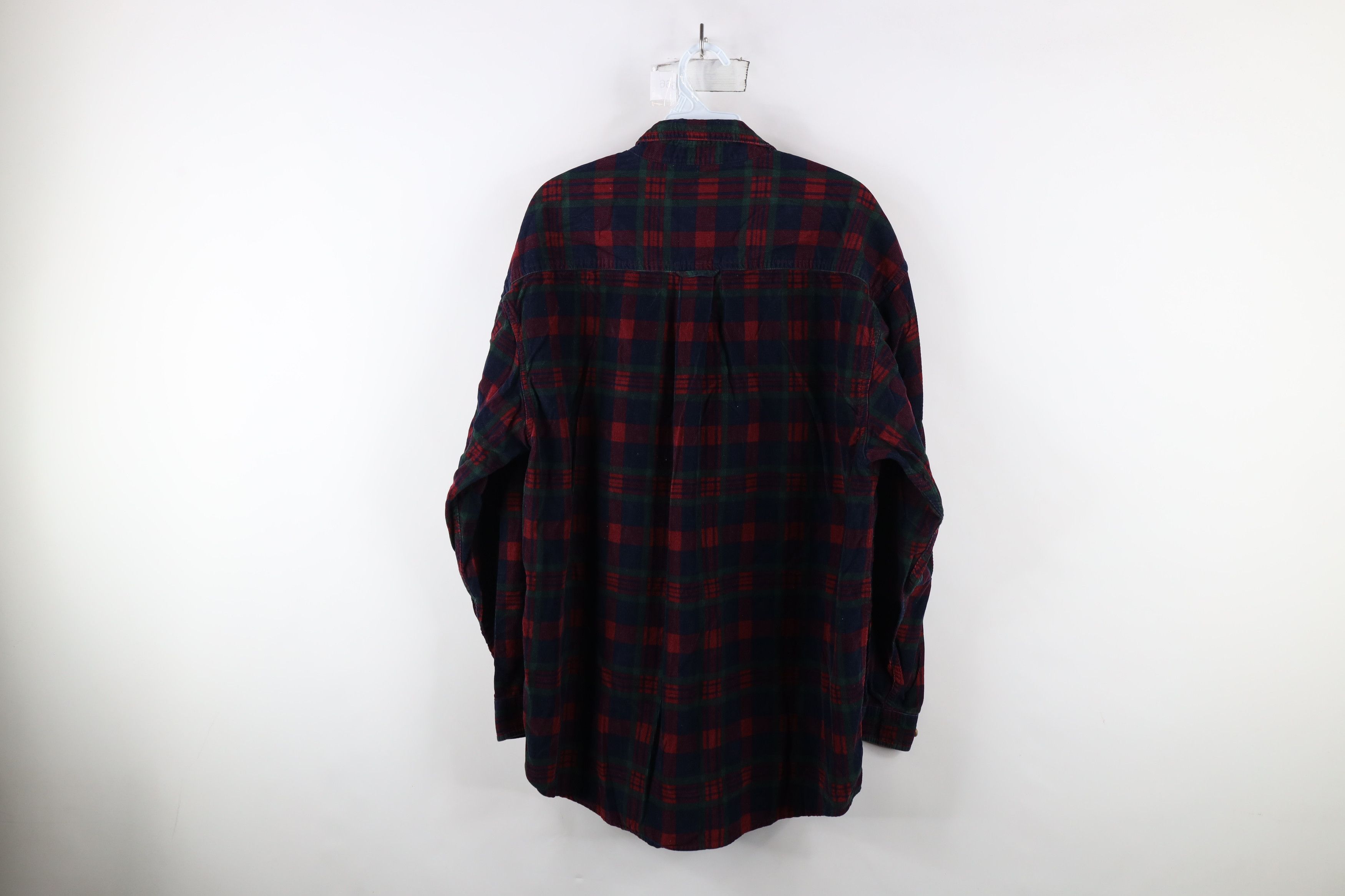 Vintage Vintage 90s Streetwear Corduroy Collared Button Down Shirt Size US L / EU 52-54 / 3 - 12 Thumbnail