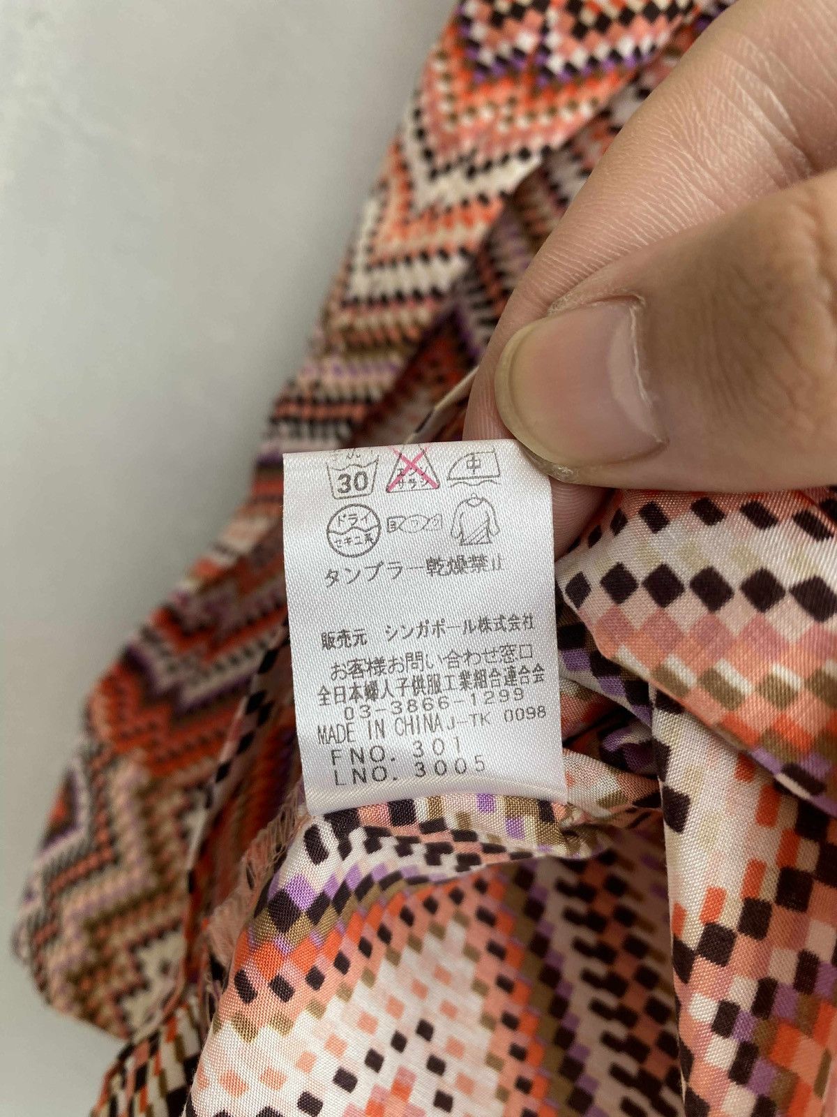 Kansai Yamamoto Kansai Bis Zigzag Print Shirt Size US M / EU 48-50 / 2 - 7 Thumbnail