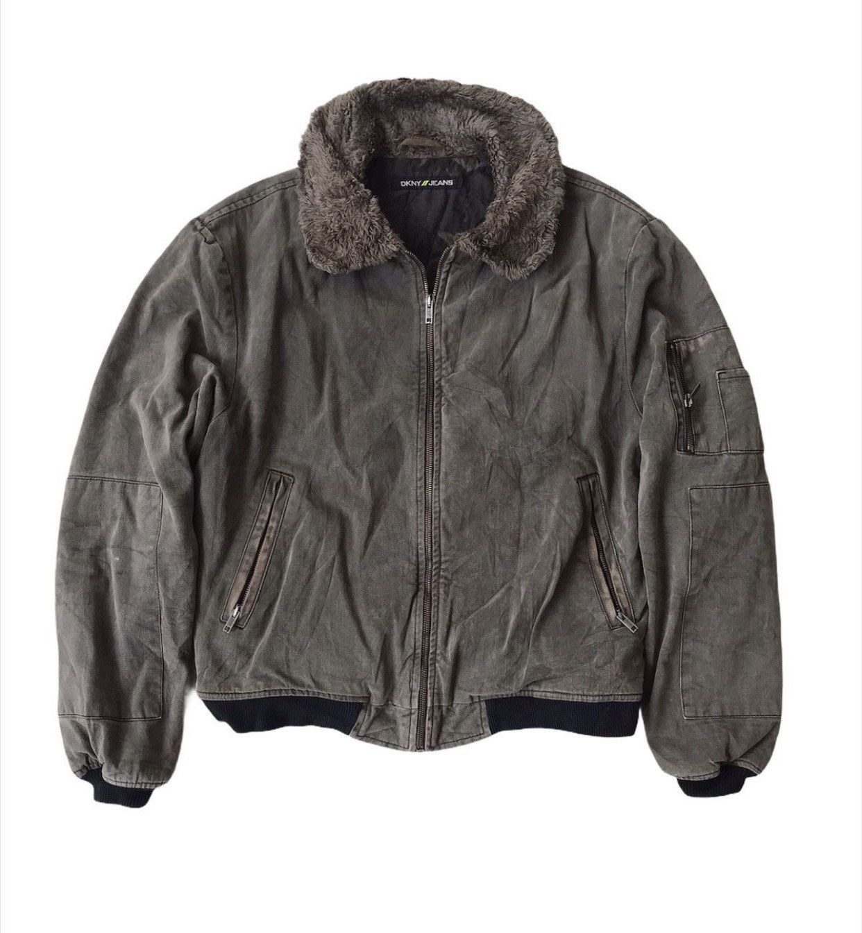 DKNY 💥Vtg Dkny Brooklyn Legend Fur Jacket Size US M / EU 48-50 / 2 - 4 Thumbnail