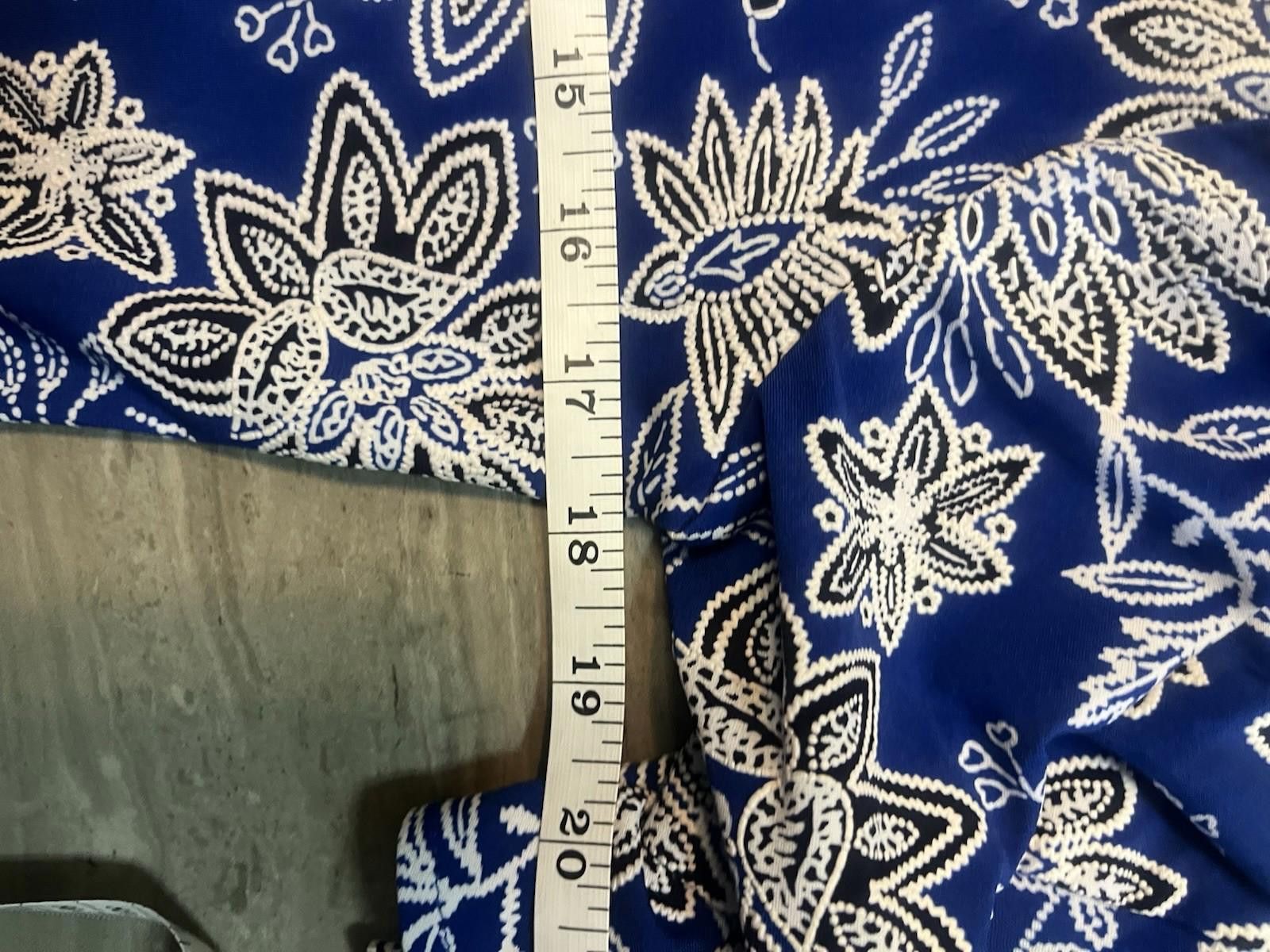 Other Ronni Nicole Blue Floral Fit Flare Cap Sleeve Dress Size 8 Size M / US 6-8 / IT 42-44 - 5 Thumbnail