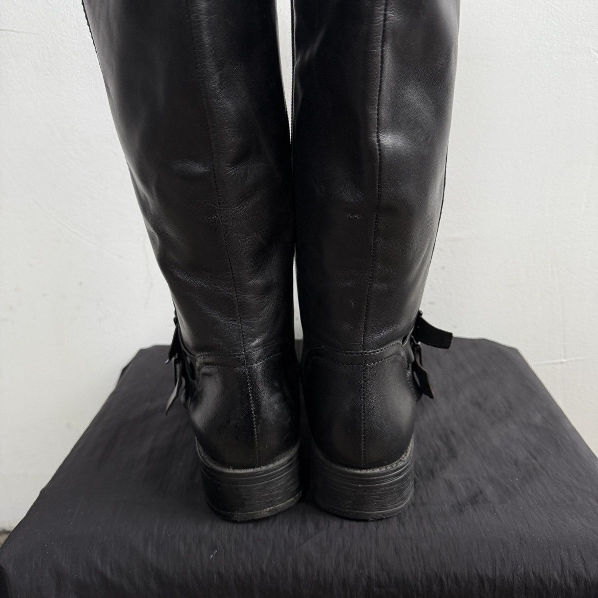 Esprit Vintage Esprit Leather Black Knee High Boots Size US 8.5 / IT 38.5 - 12 Thumbnail