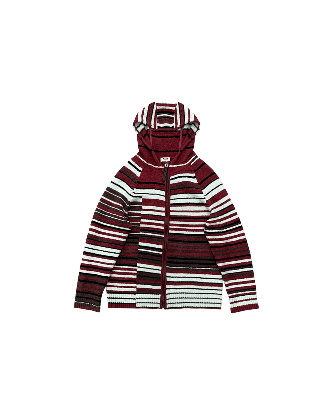 Acne Studios Acne Studios Stripe Knit Hood Zip-Up Size US M / EU 48-50 / 2 - 1 Thumbnail