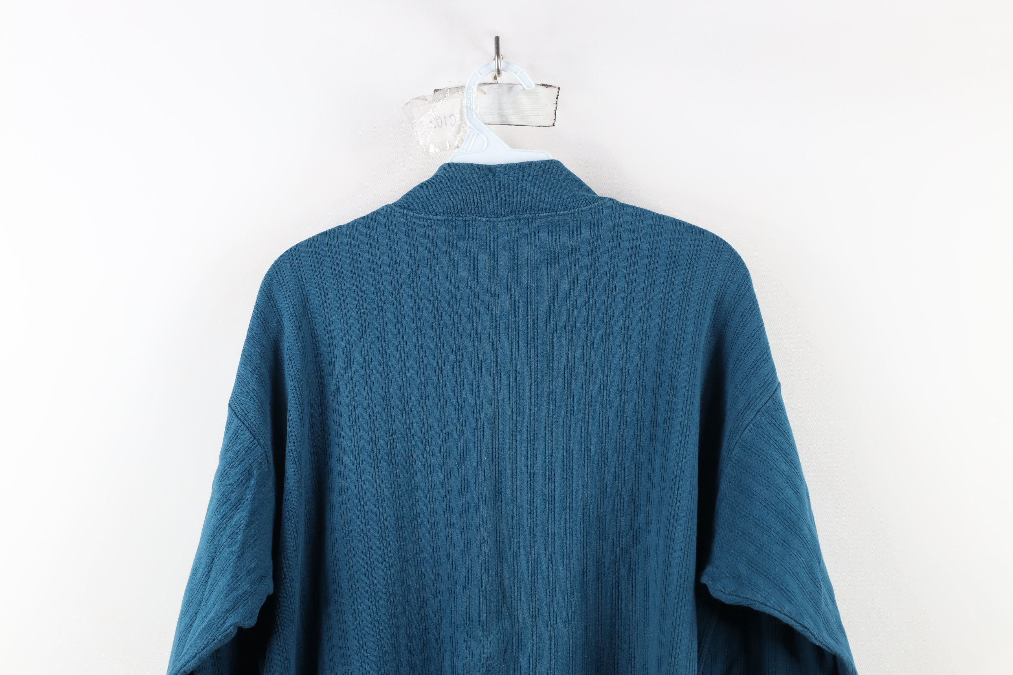 Vintage Vintage 90s Streetwear Ribbed Mock Neck Long Sleeve T-Shirt Size US XL / EU 56 / 4 - 10 Thumbnail