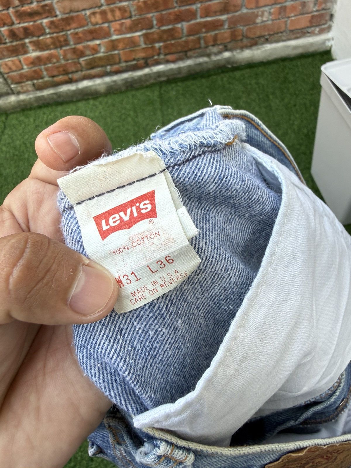 Levi's Vintage Clothing W30x32.5 Vintage levi’s 501 faded 90s made in USA Size US 30 / EU 46 - 6 Thumbnail