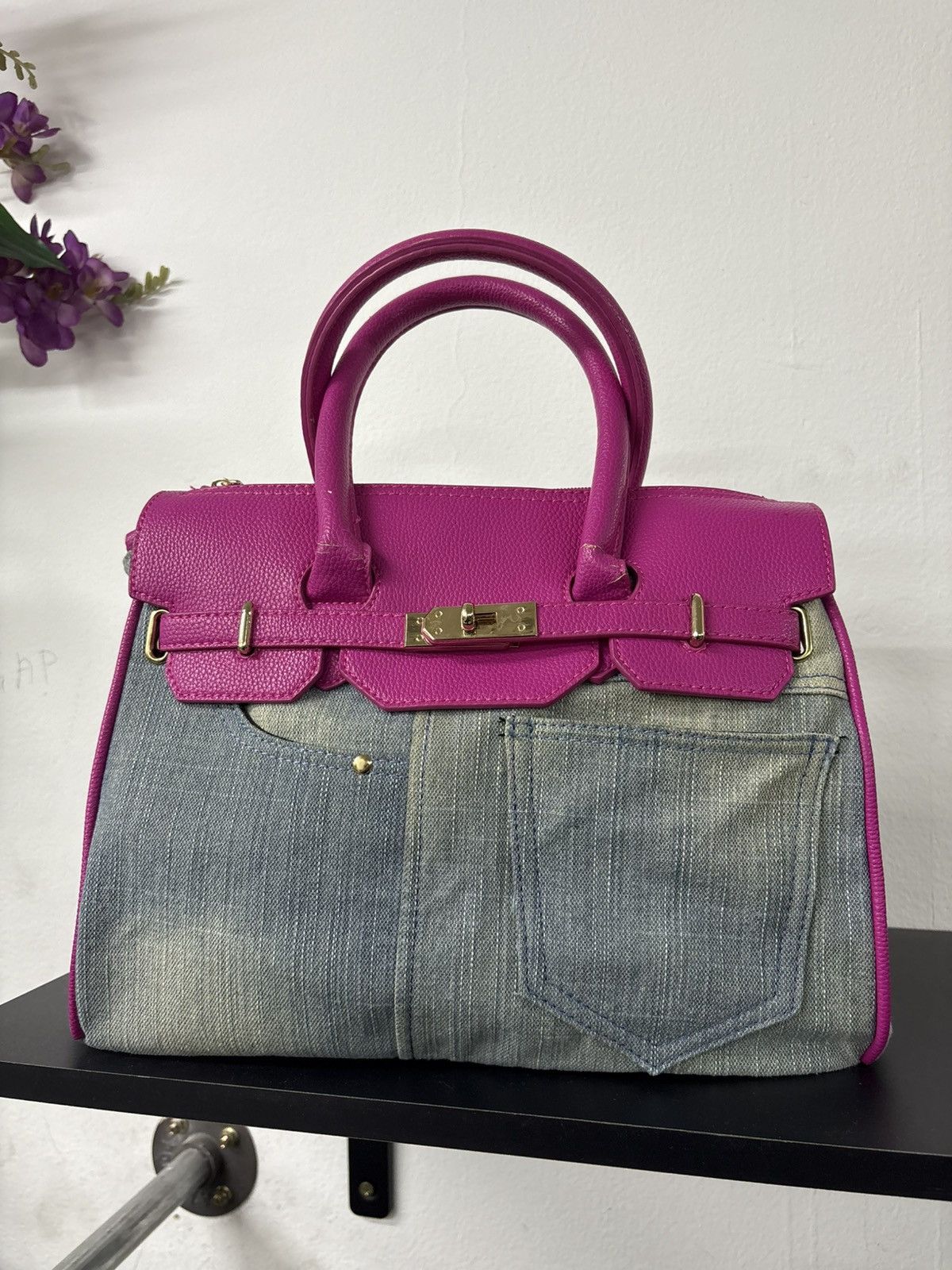 Handmade Levi’s Inspired Birkin bag Custom Made Barbie Style Size ONE SIZE - 1 Thumbnail