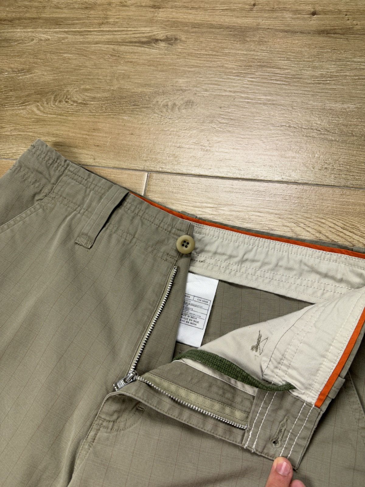 Nike × Vintage Vintage Y2K Nike Big Swoosh Cargo Shorts Size US 30 / EU 46 - 9 Thumbnail