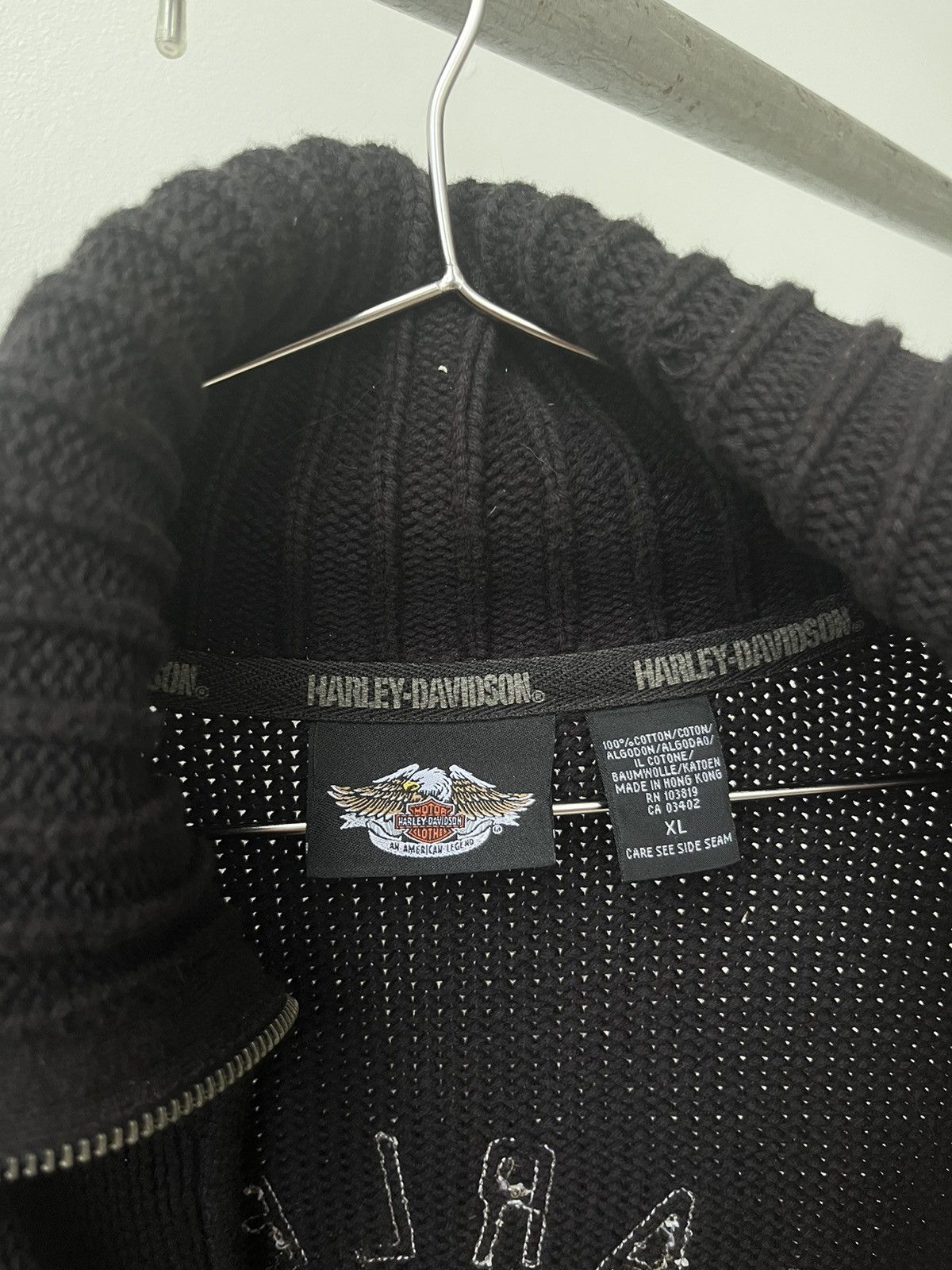 Harley Davidson VINTAGE HARLEY DAVIDSON SWEATER ZIP UP Size US XL / EU 56 / 4 - 6 Thumbnail