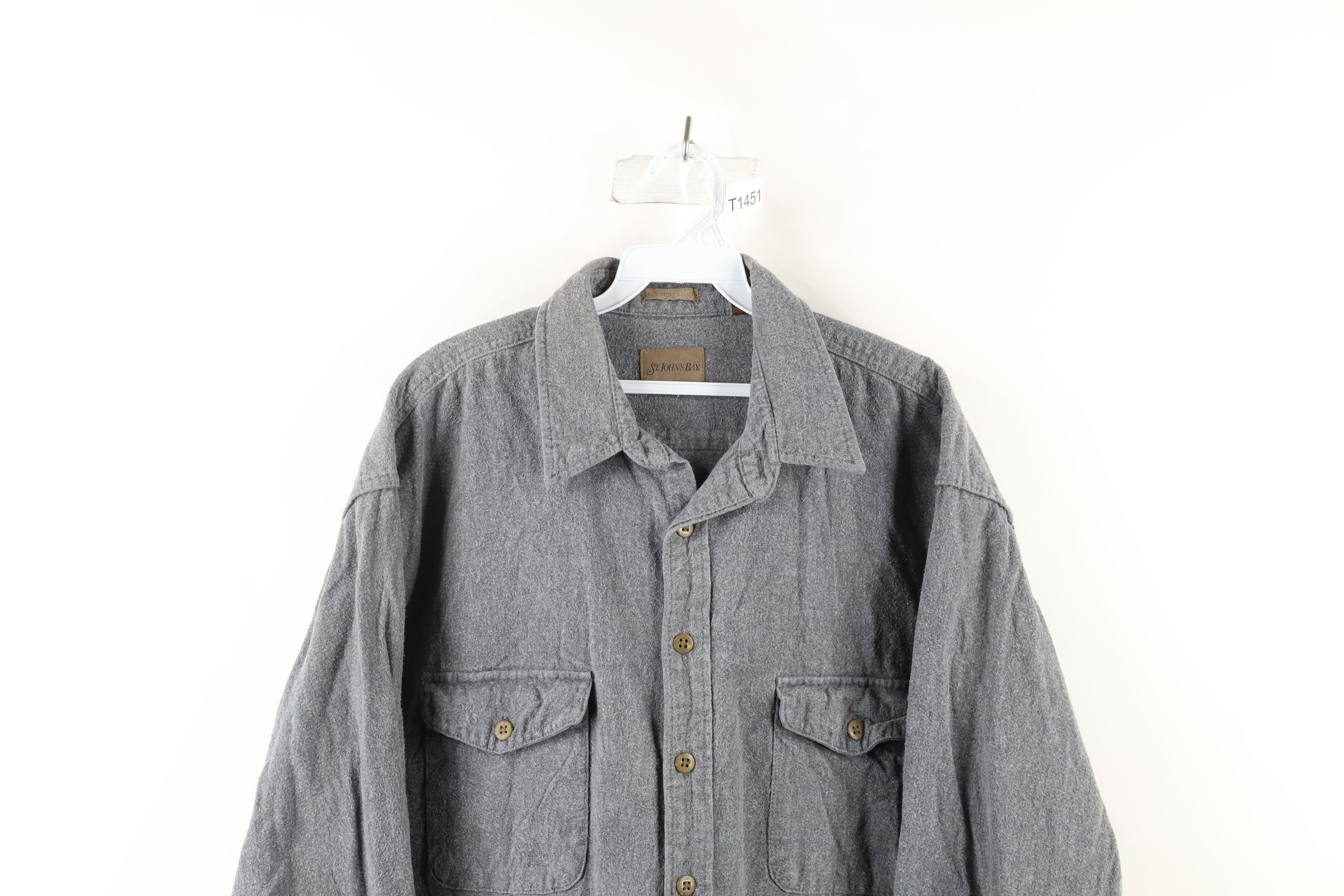 Vintage Vintage 90s Streetwear Chamois Cloth Button Shirt Size US XL / EU 56 / 4 - 2 Preview