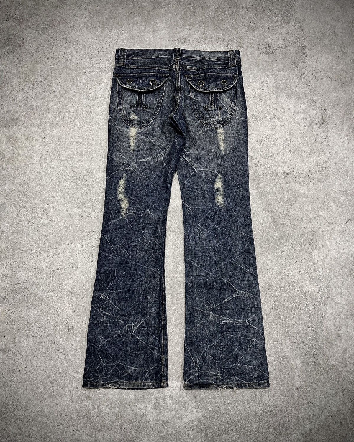 semanticdesign Semantic Design Distressed Washed Blue Jeans Size US 33 - 5 Thumbnail