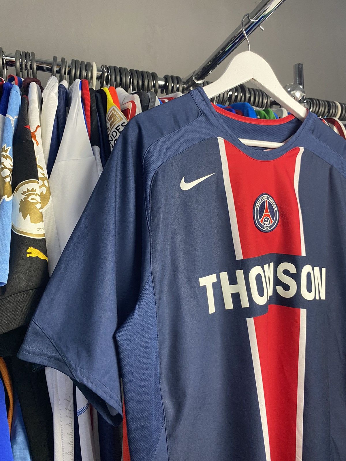 Nike 2005/06 NIKE PARIS SAINT-GERMAIN SOCCER JERSEY FOOTBALL SHIR Size US L / EU 52-54 / 3 - 3 Thumbnail