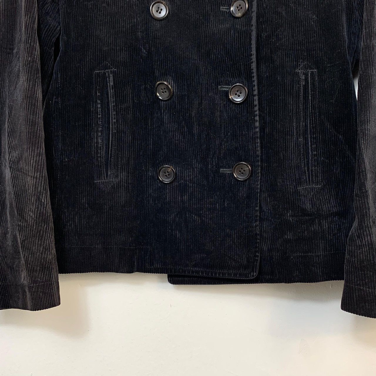 Comme des Garcons Vintage tricot COMME des GARCONS Black Corduroy Size US M / EU 48-50 / 2 - 6 Thumbnail