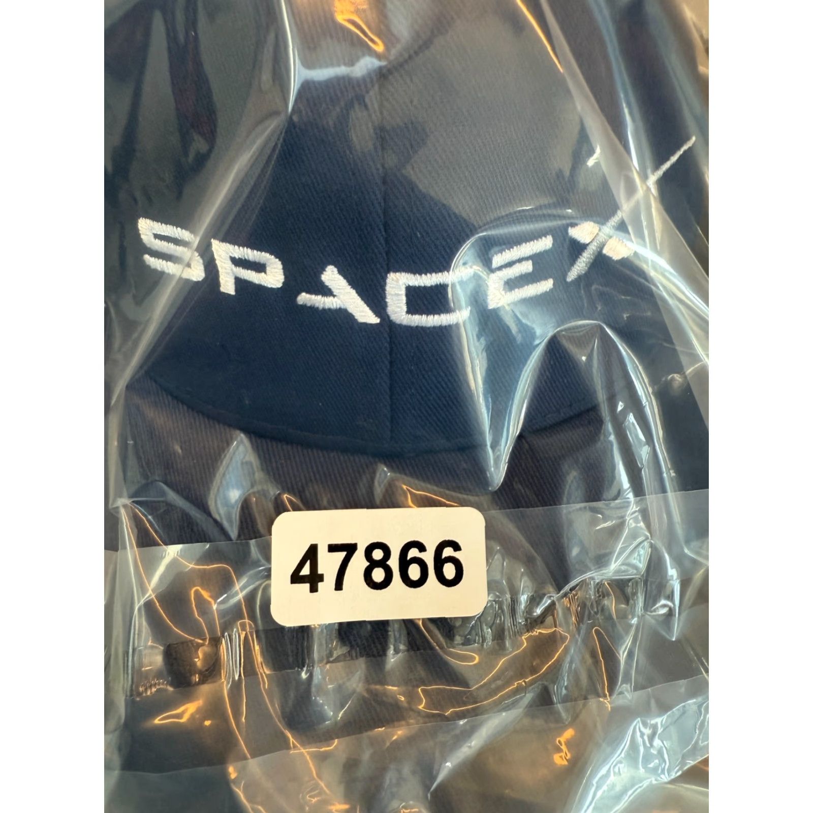Vintage SpaceX Hat Mens Large Blue Flexfit Yupoong Performance Space Embroidered Logo Size ONE SIZE - 8 Thumbnail