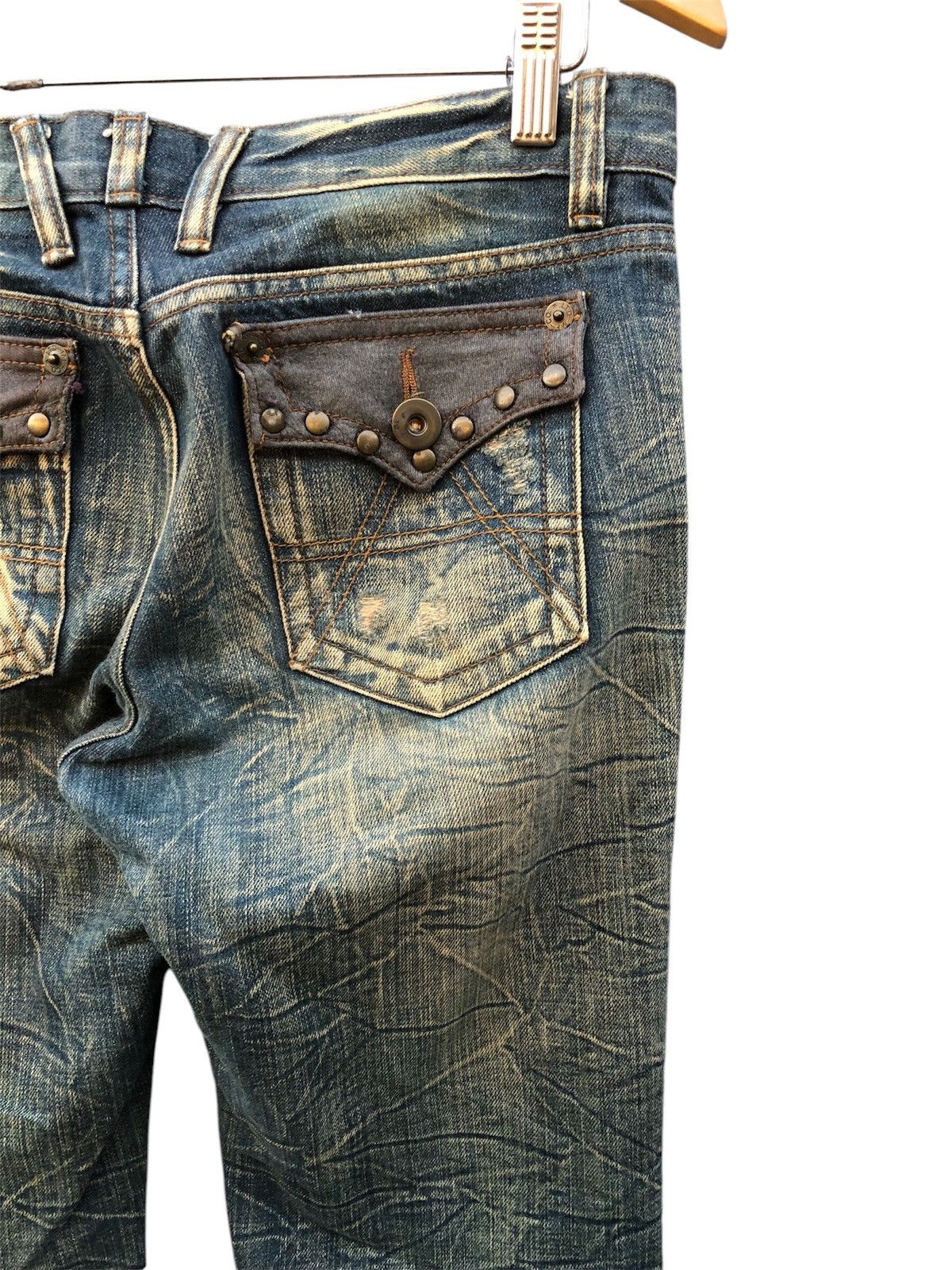 Japanese Brand Japanese Brand Blue Jam Flared Jeans Size US 29 - 8 Thumbnail
