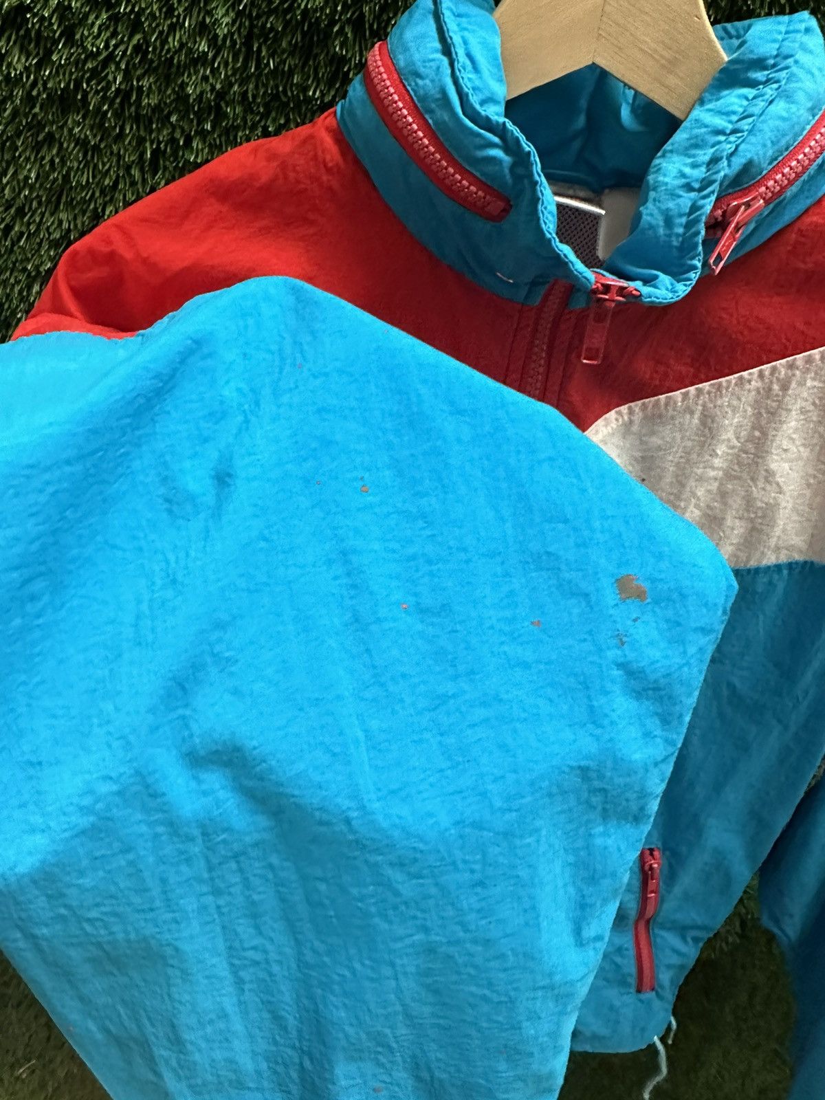 Nike × Vintage Vintage Nike Split Colour Zip-up Jacket Medium Size US M / EU 48-50 / 2 - 6 Thumbnail