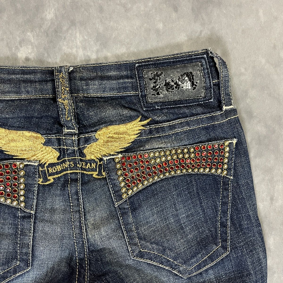 Robins Jeans 2000s Robin’s Jean - Swarovski Studded Skinny Y2k Denim Size 26" / US 2 / IT 38 - 11 Thumbnail