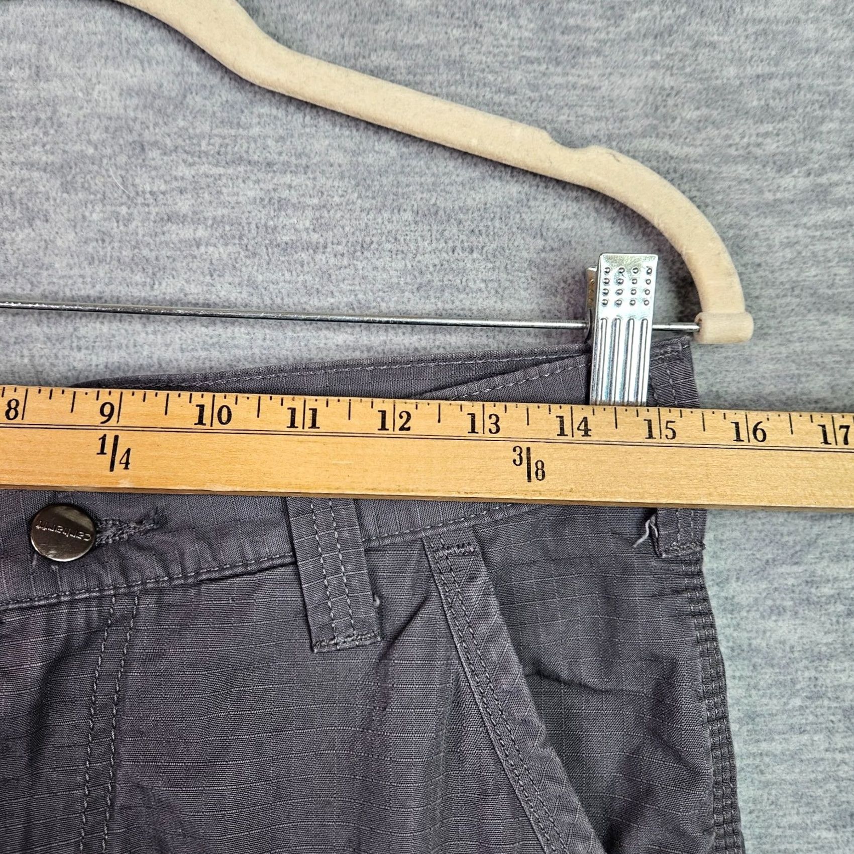 Carhartt VINTAGE Carhartt Force Cargo Pants Mens 30x28 Gray Relaxed Fit Workwear Size US 30 / EU 46 - 7 Thumbnail