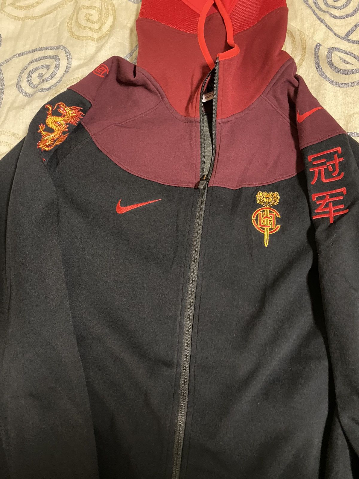 CLOT × Nike Nike CLOT Maroon Hoodie Size US M / EU 48-50 / 2 - 1 Thumbnail