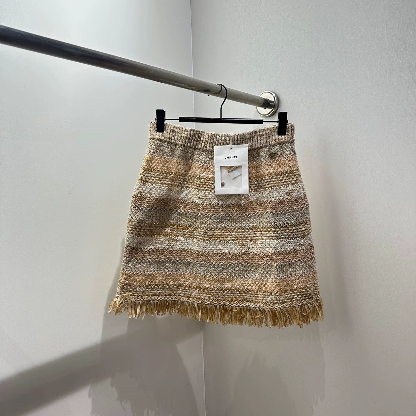 Chanel Chanel Mixed Color Woven Fringe Skirt Size 34" / US 12 / IT 48 - 1 Thumbnail