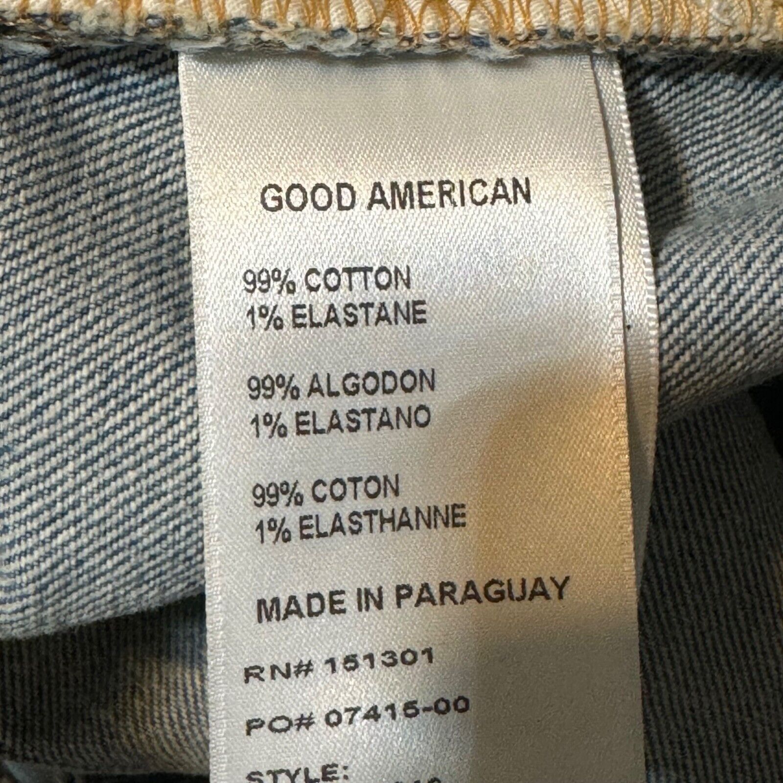Good American Good American Womens 15 NWT Good Classic Jeans Skinnyish Size 39" - 10 Thumbnail