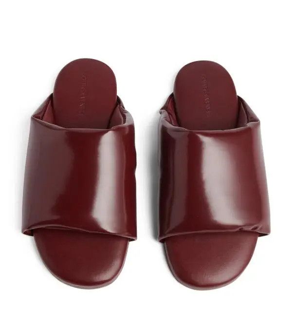 Bottega Veneta o1lf3ng10525 Cushion Slides in Red Size US 12 / IT 42 - 2 Thumbnail