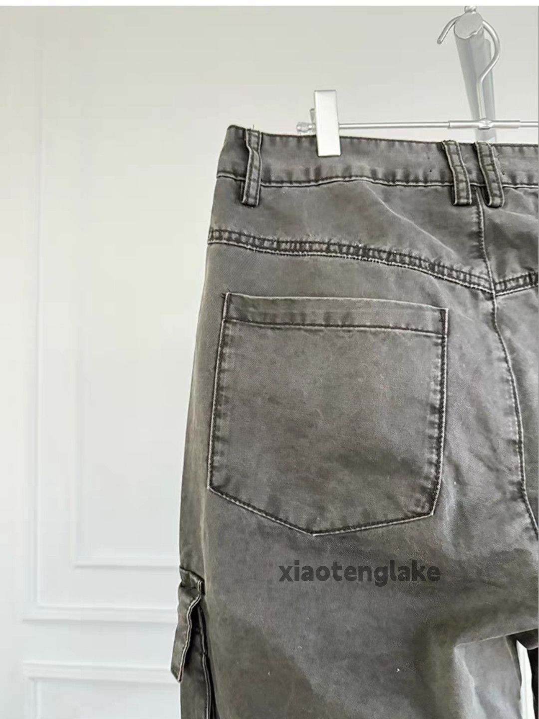 Vintage Unisex washed retro faded loose baggy pleated pants Size US 32 / EU 48 - 4 Thumbnail