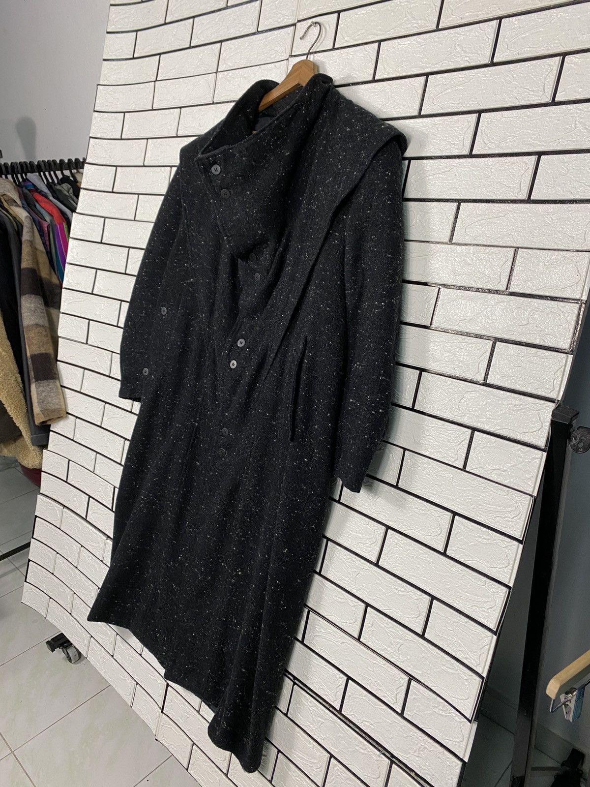 Issey Miyake 📌Vintage Overcoat Wool Long Double Breast Time Is Over Size US M / EU 48-50 / 2 - 3 Thumbnail