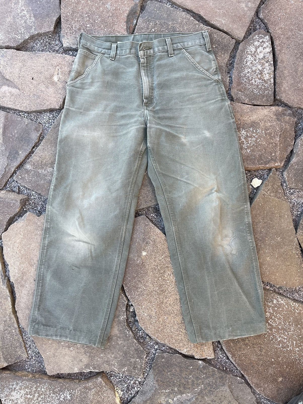 Carhartt 90’s Vintage Carhartt double knee cargo khaki pants Size US 33 - 8 Thumbnail