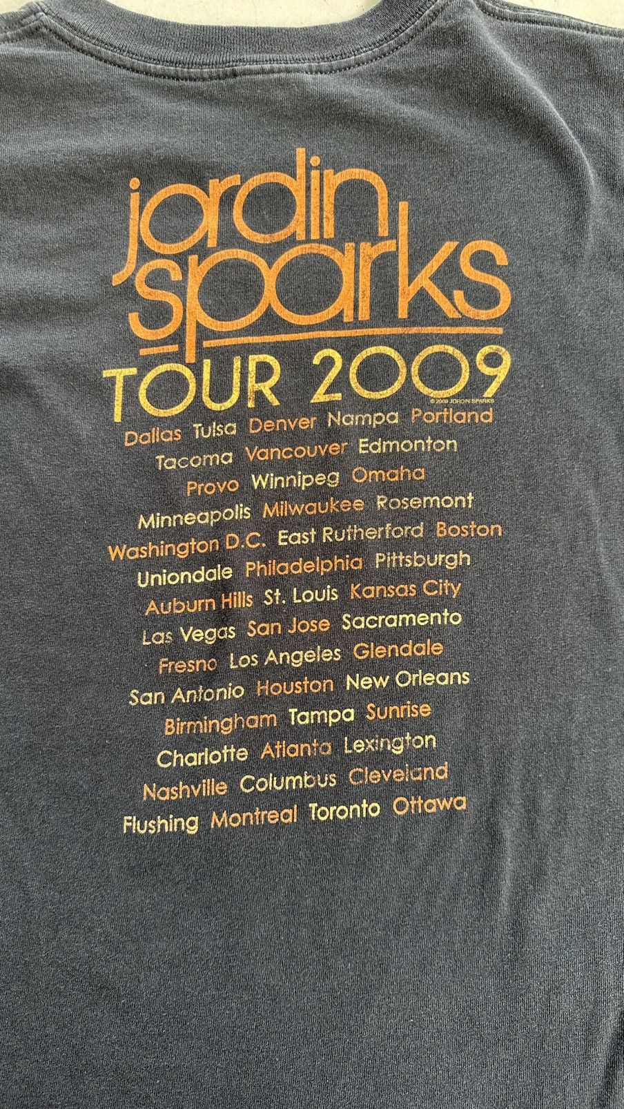 Anvil VINTAGE Y2K JORDIN SPARKS SINGER TOUR TEE Size US S / EU 44-46 / 1 - 5 Thumbnail