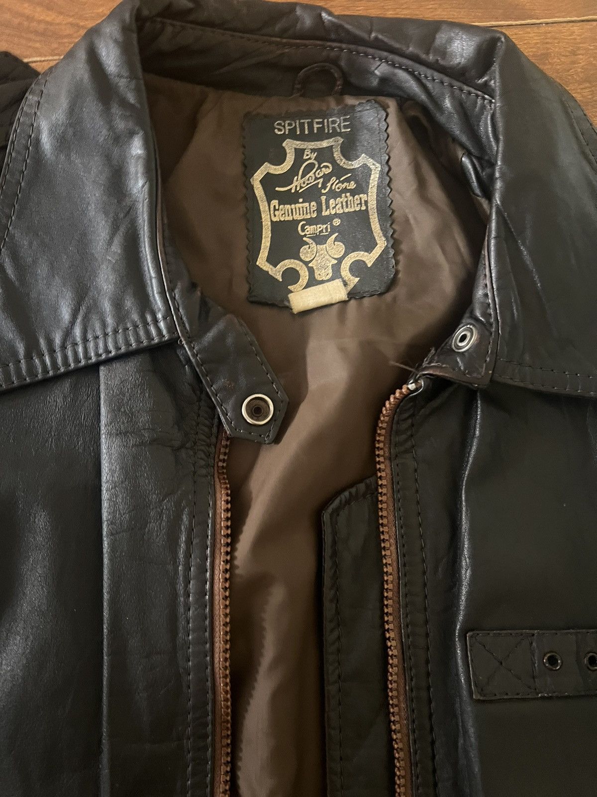 Genuine Leather × Spitfire × Vintage Vintage Campri A-2 Punk Style Leather Jacket Size US S / EU 44-46 / 1 - 3 Thumbnail