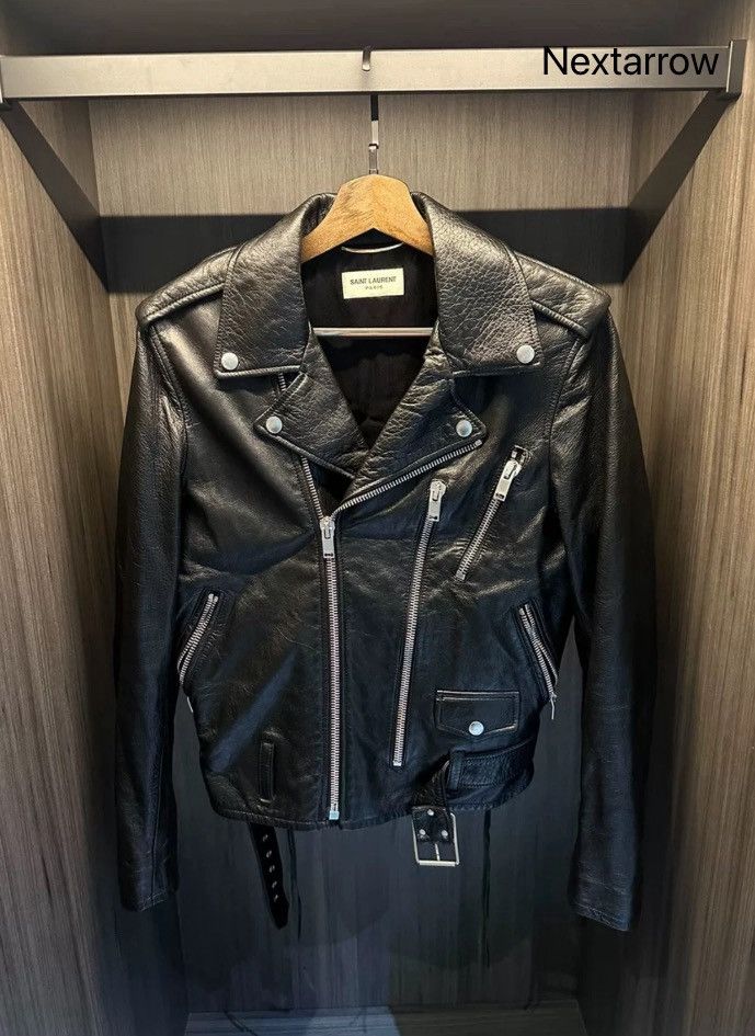 Saint Laurent Paris × Yves Saint Laurent Saint Laurent SLP Blood Tooth Skin jacket 2412-Nextarrow Size M / US 6-8 / IT 42-44 - 2 Thumbnail