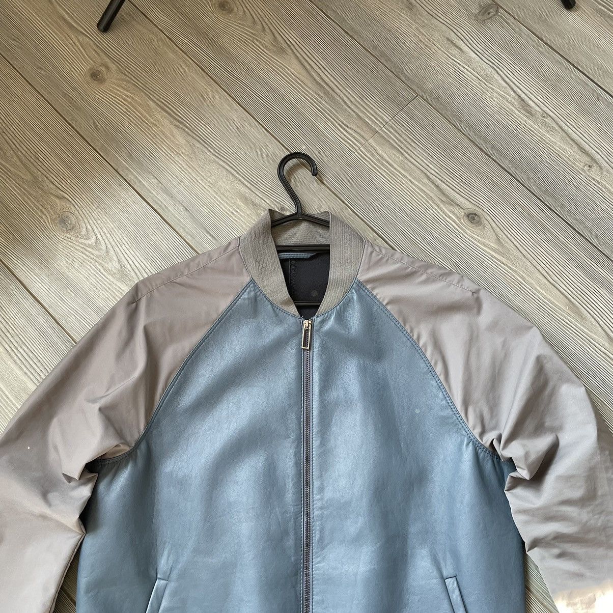 Emporio Armani Emporio Armani Leather + Nylon Bomber Jacket Size US L / EU 52-54 / 3 - 6 Thumbnail