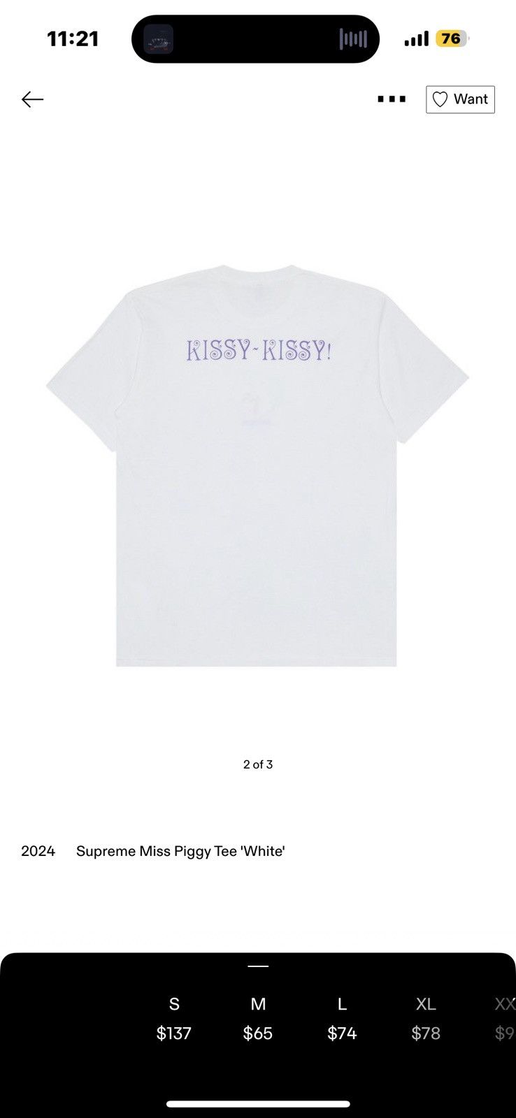 Supreme Supreme Miss Piggy Tee Size US M / EU 48-50 / 2 - 3 Thumbnail