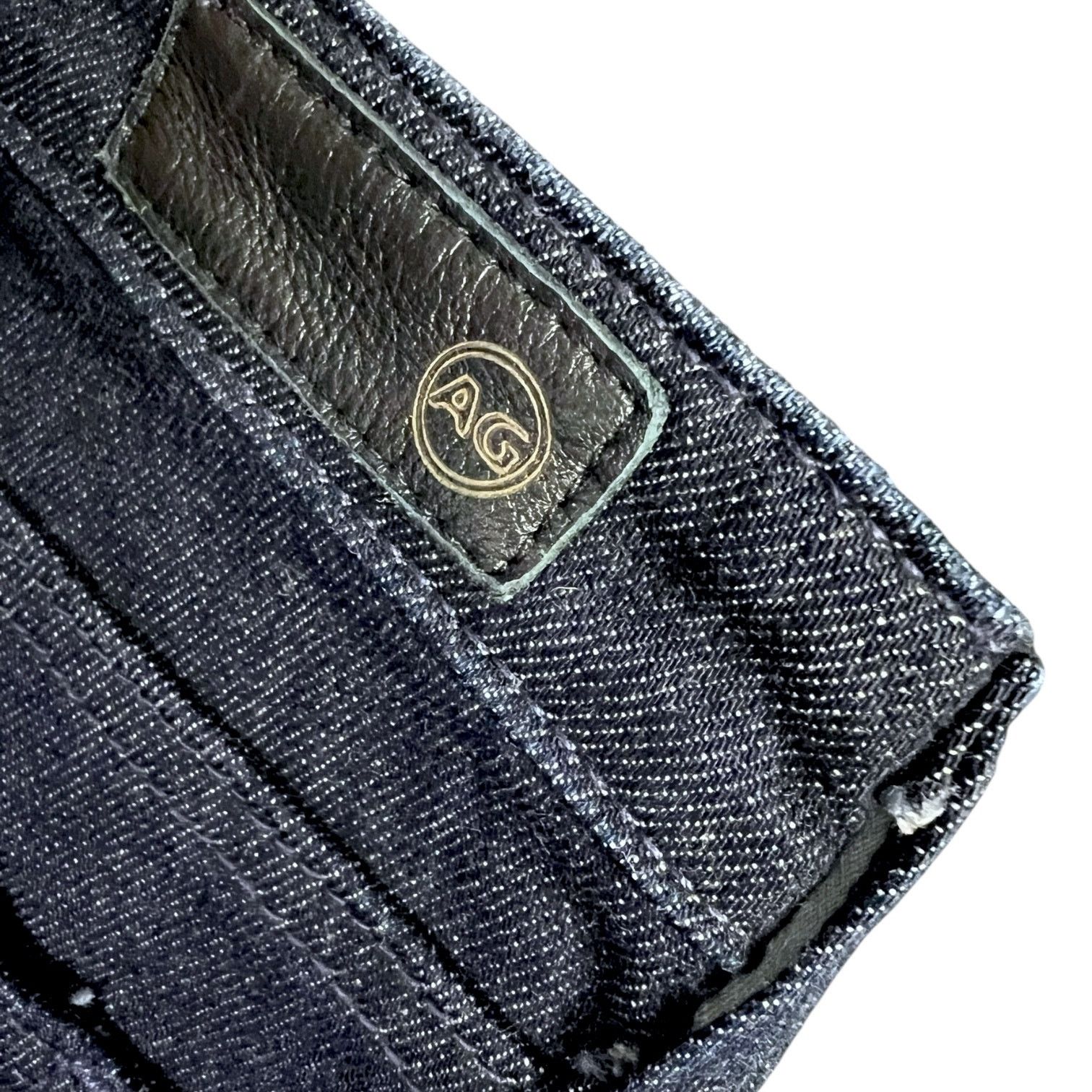 AG Adriano Goldschmied Women's AG Stevie Cuff Straight Jeans - 30 - $235 Retail Size 30" / US 8 / IT 44 - 7 Thumbnail