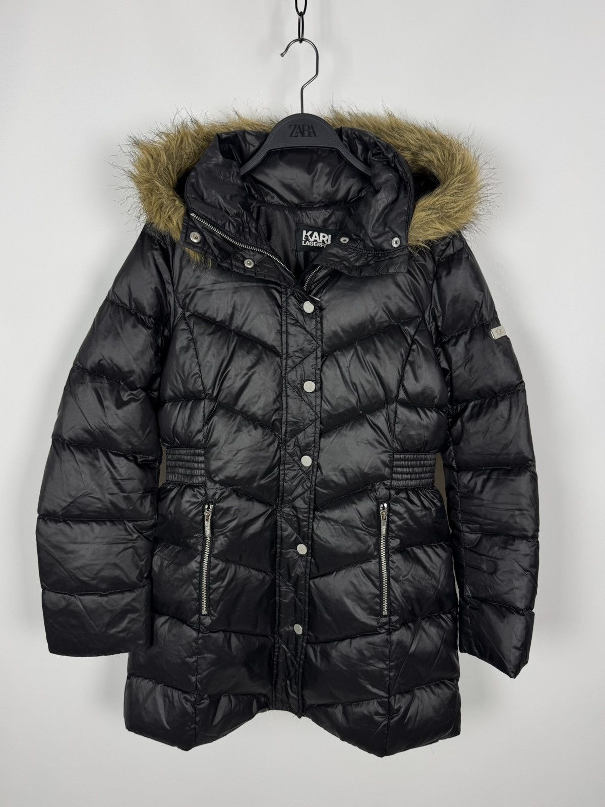 Karl Lagerfeld Karl Lagerfeld Down Puffer Women’s Jacket Size L / US 10 / IT 46 - 3 Thumbnail