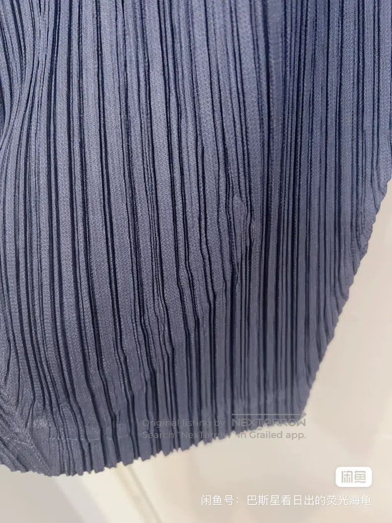 Issey Miyake Issey Miyake size:3 Blue Pants Size 31" - 2 Thumbnail