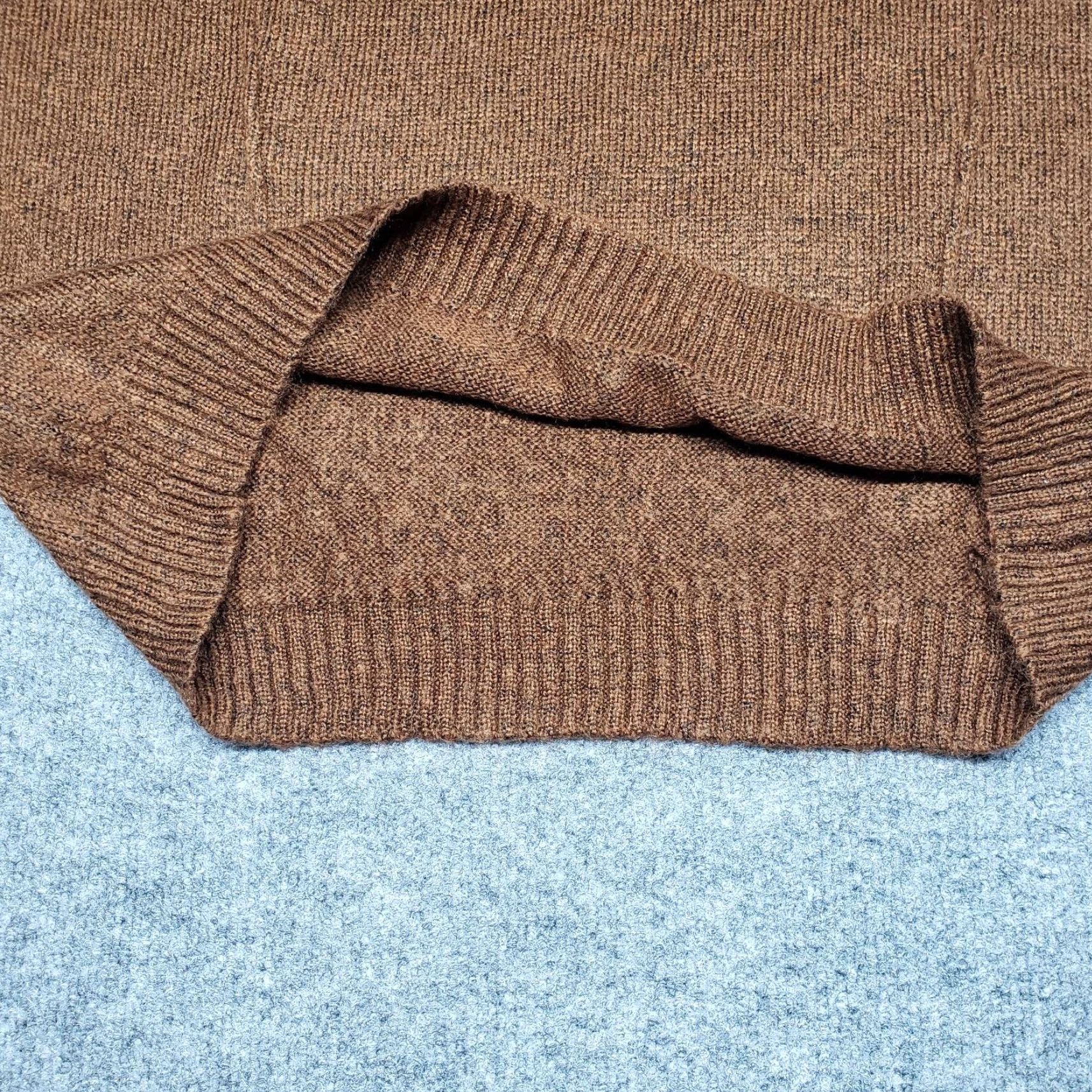 Vintage Rue21 Sweater Womens M Brown Long Sleeve Solid Minimalist V-Neck Pullover New Size M / US 6-8 / IT 42-44 - 6 Thumbnail