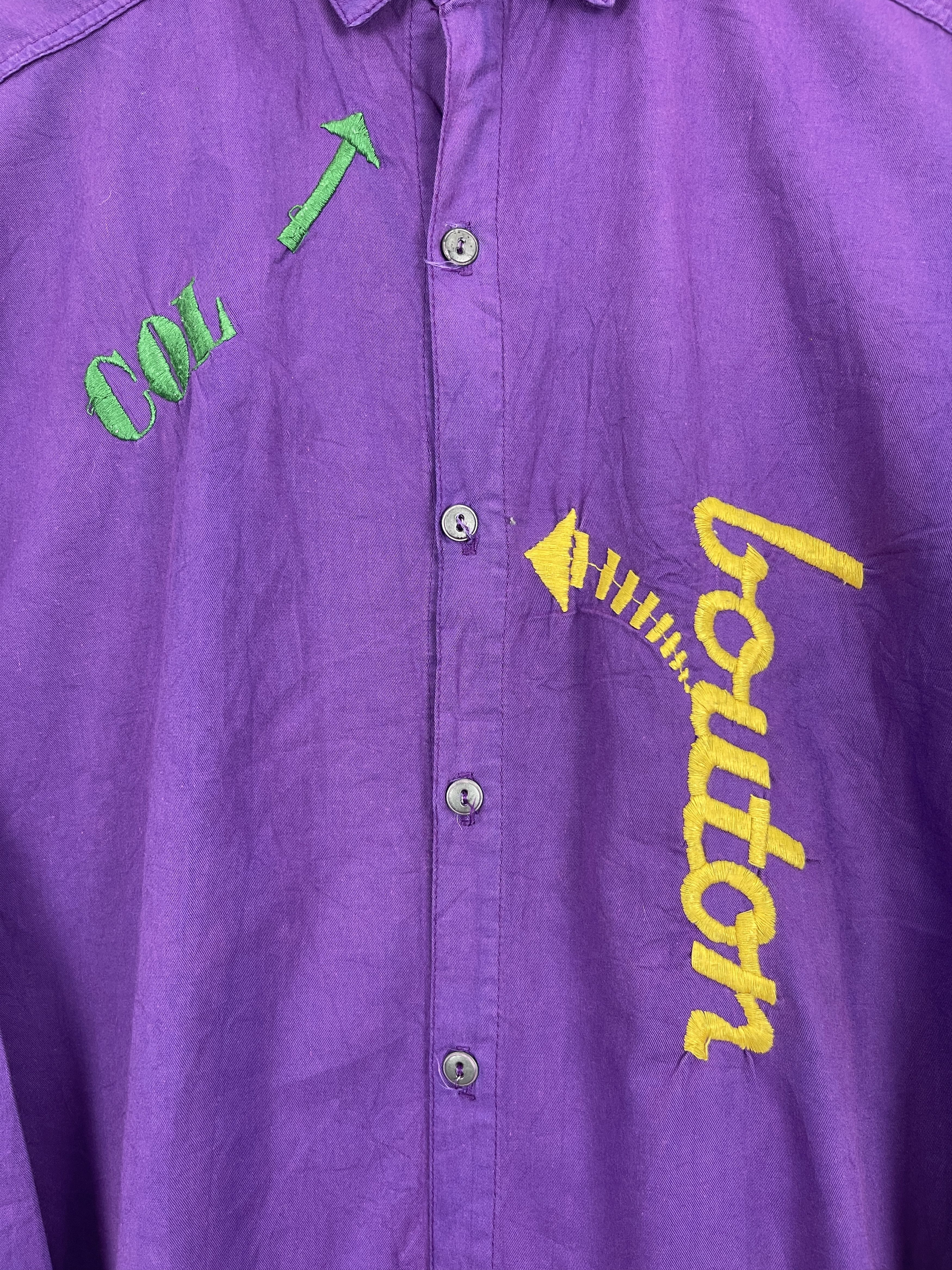 Designer × Vintage Vintage Naf Naf Paris Embroidered Button Up Shirt TA0409 Size US XL / EU 56 / 4 - 7 Thumbnail