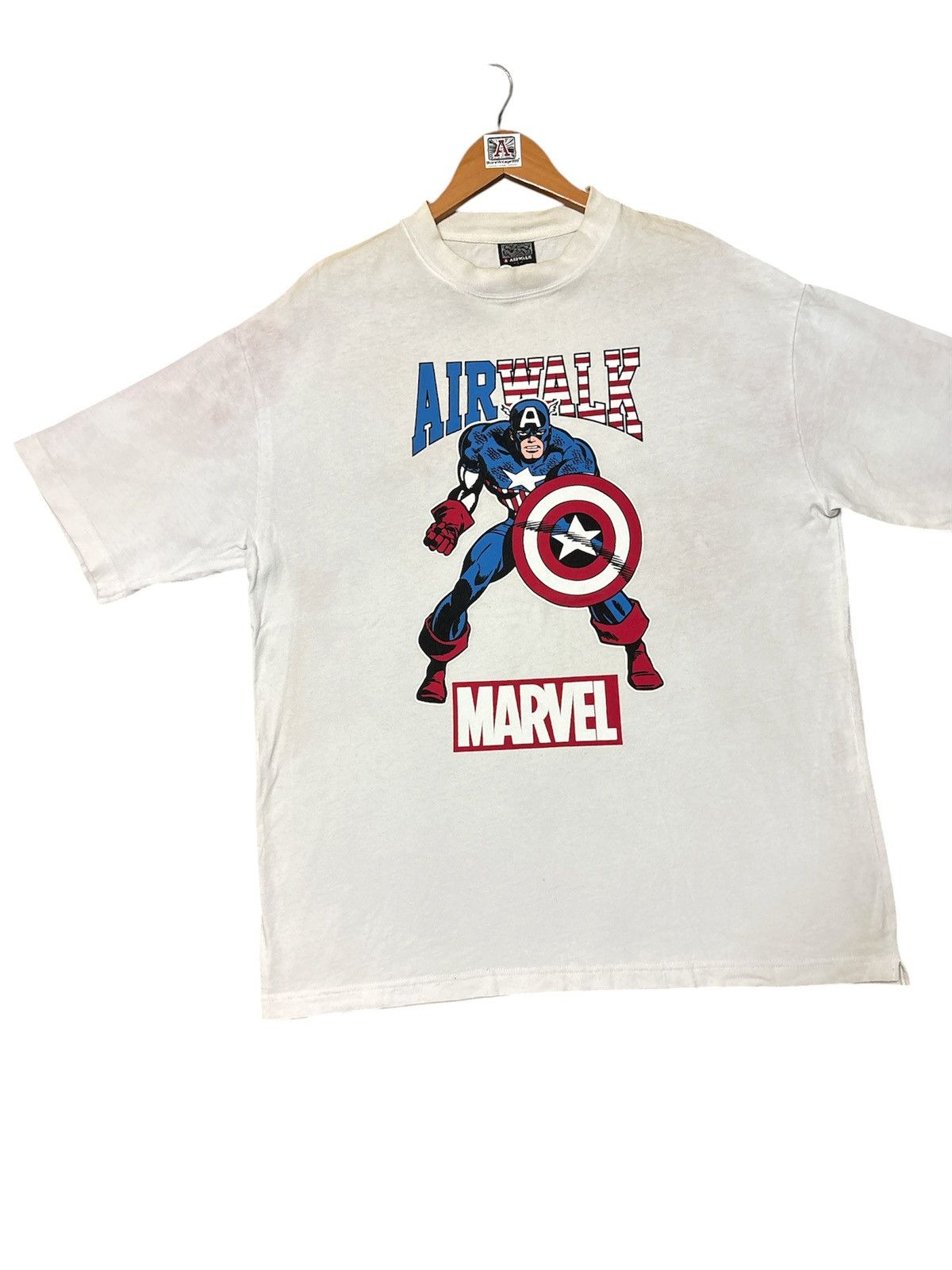 Airwalk 💸BINDING OFFER💸AIRWALK X CAPTAIN AMERICA MARVEL TSHIRT TEE💥 Size US L / EU 52-54 / 3 - 3 Thumbnail
