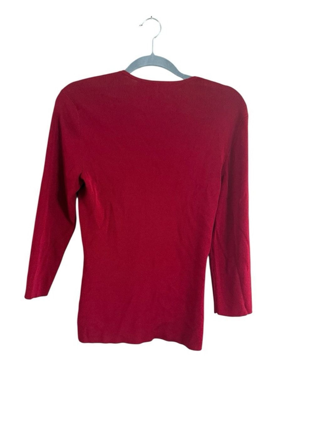 Ann Taylor Women's Ann Taylor Red Long Sleeve Tee S Size S / US 4 / IT 40 - 3 Thumbnail