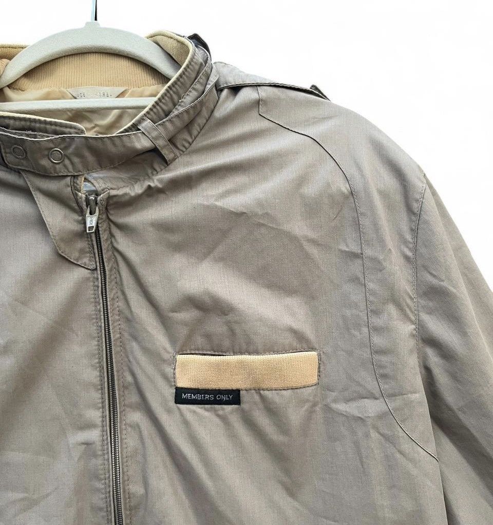 Members Only Vintage Members Only Racer Jacket Tan Beige Size 42 Large Size US L / EU 52-54 / 3 - 7 Thumbnail