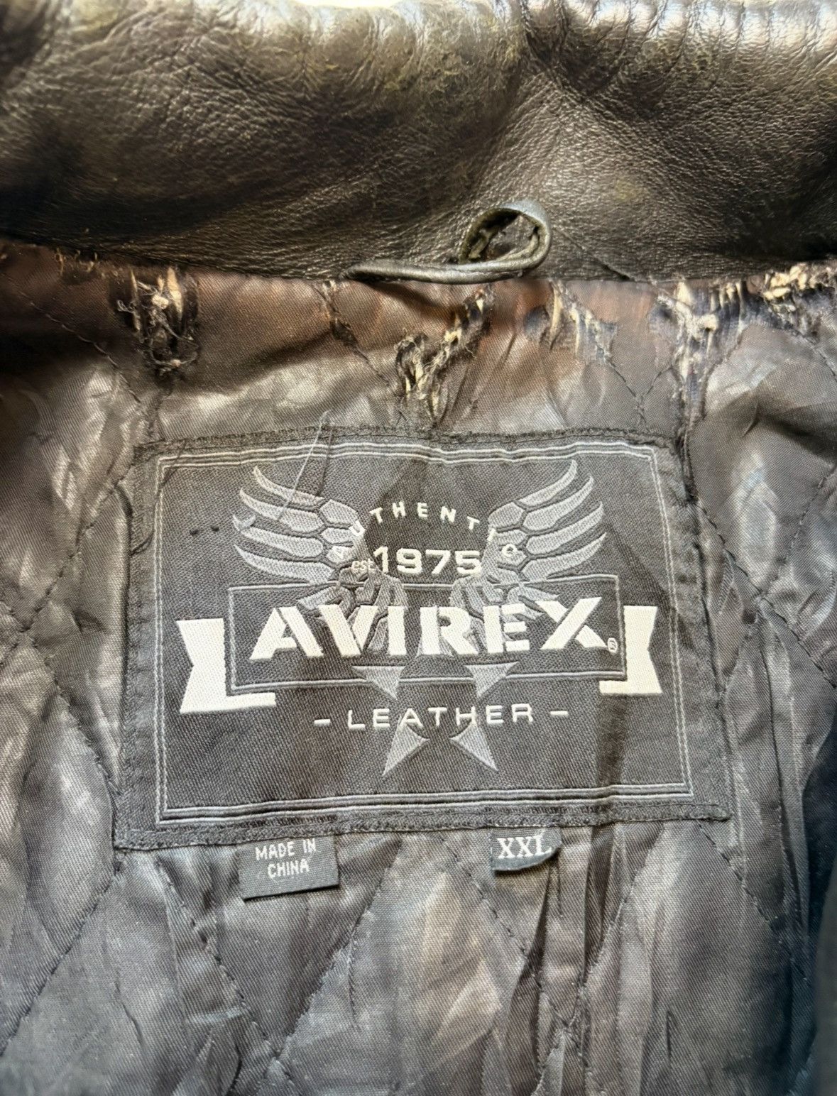 Avirex Avirex Vintage Leather Jacket Rare Native American Mens XXL Size US XXL / EU 58 / 5 - 10 Thumbnail