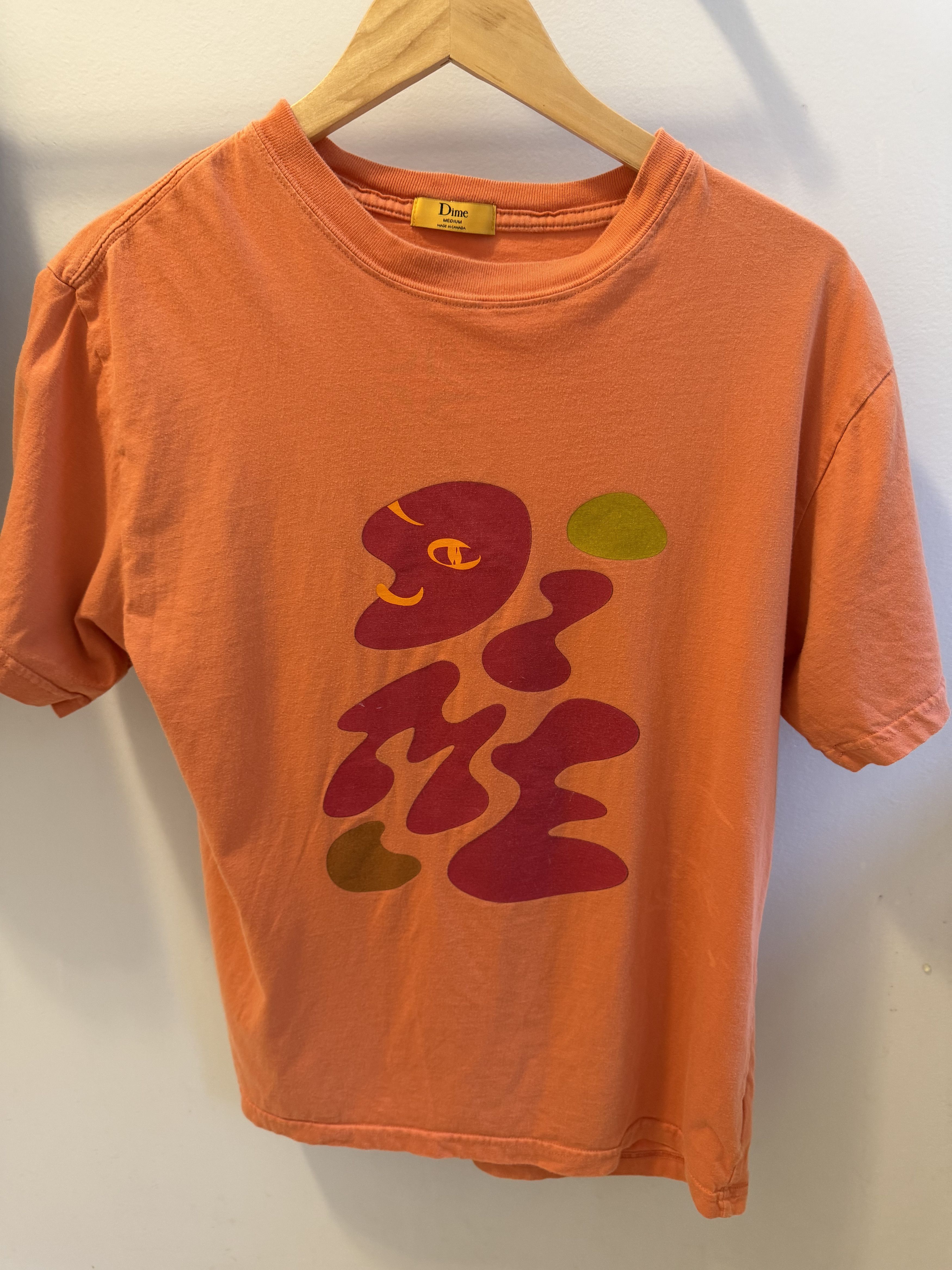 Dime Dime Graphic Tee | Orange | Made in Canada Size US M / EU 48-50 / 2 - 1 Thumbnail