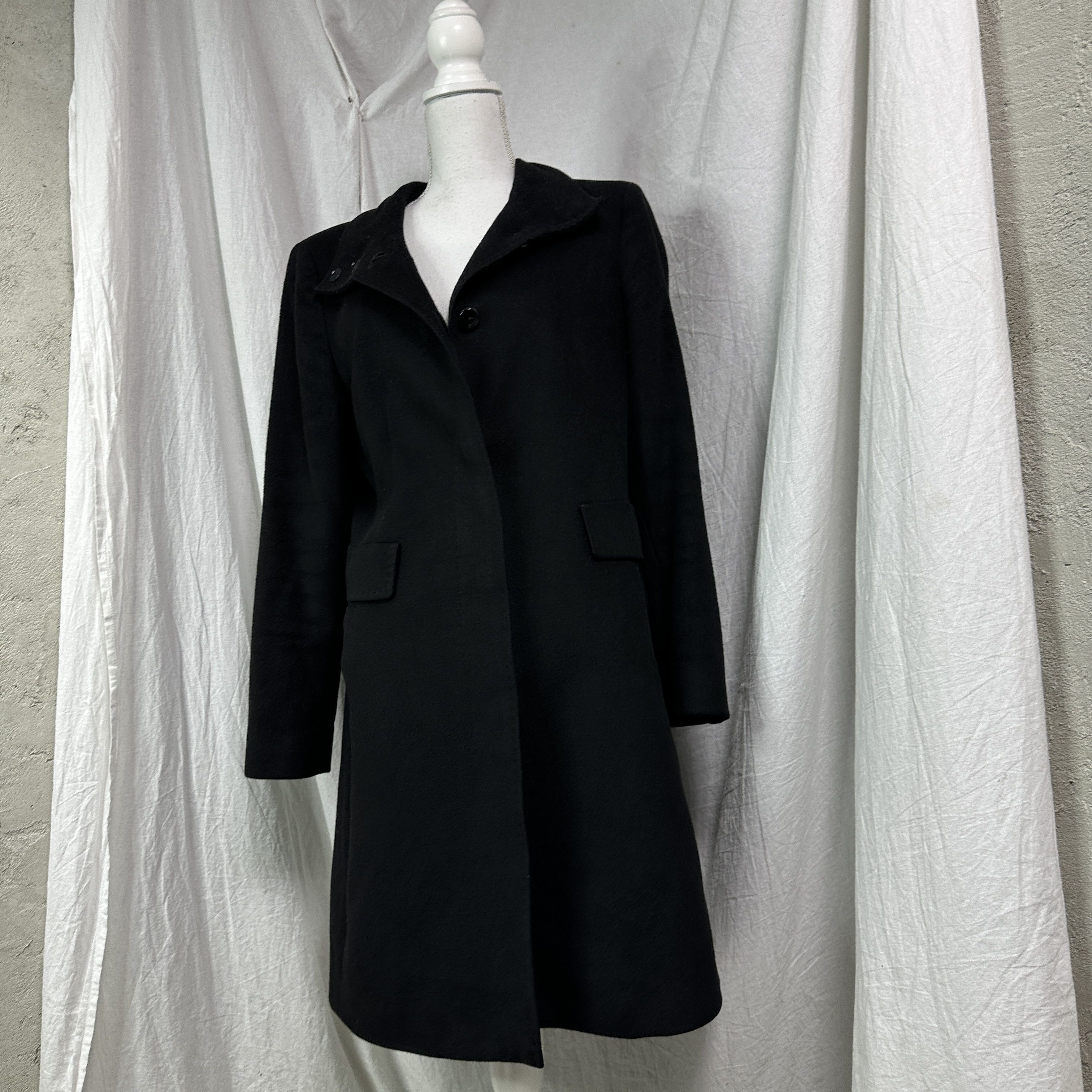 Max Mara Vintage Avant Garde Max Mara Stand-Up Collar Coat Y2K Size L / US 10 / IT 46 - 4 Thumbnail