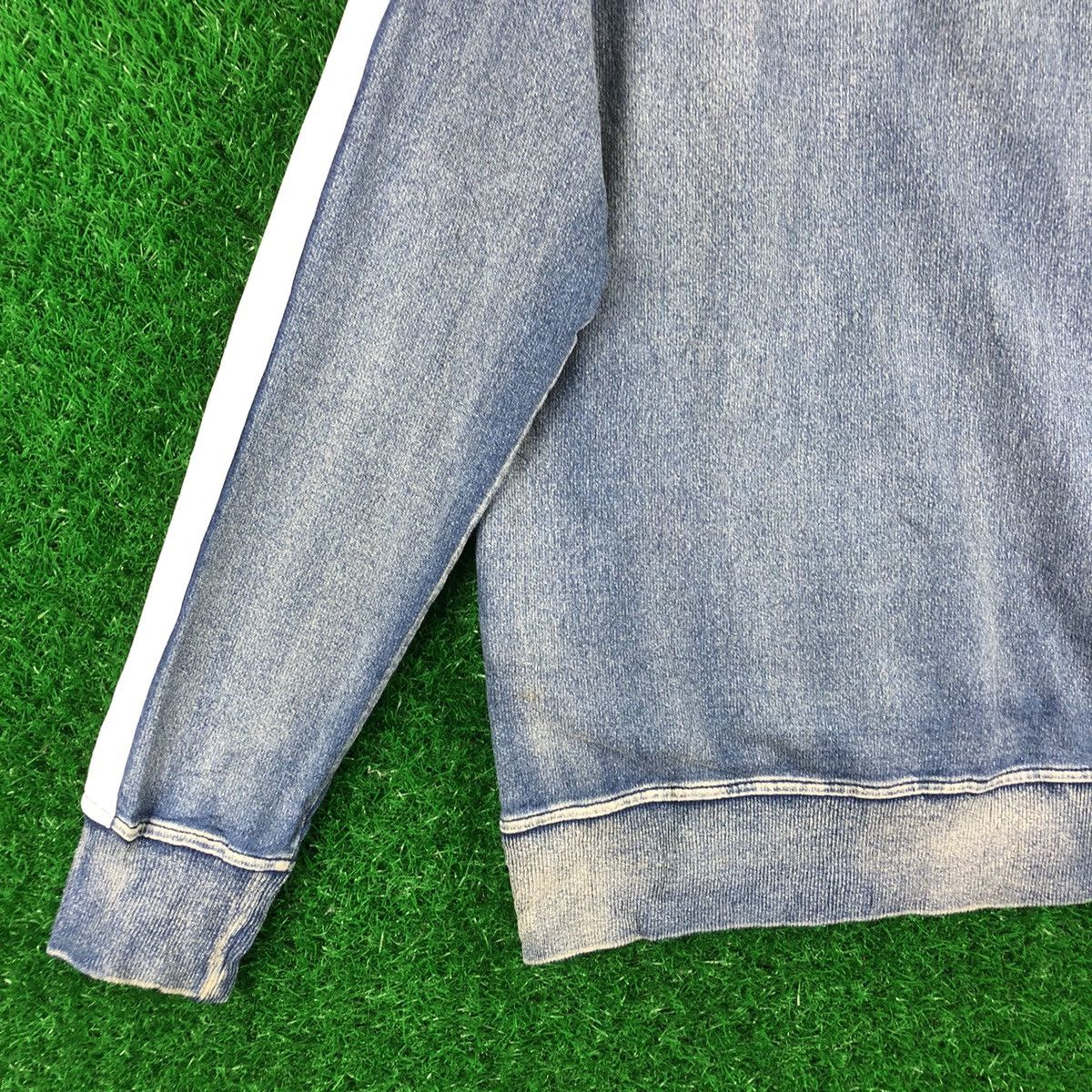 Japanese Brand Vintage Indigo Blue Dyed Zipper Sweater Hoodie by Baycrest Size US M / EU 48-50 / 2 - 6 Thumbnail