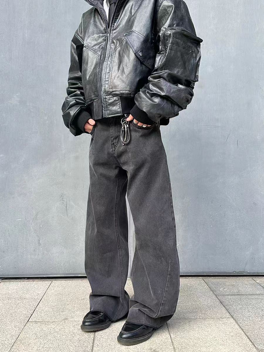 Vintage silhouette machete baggy jeans