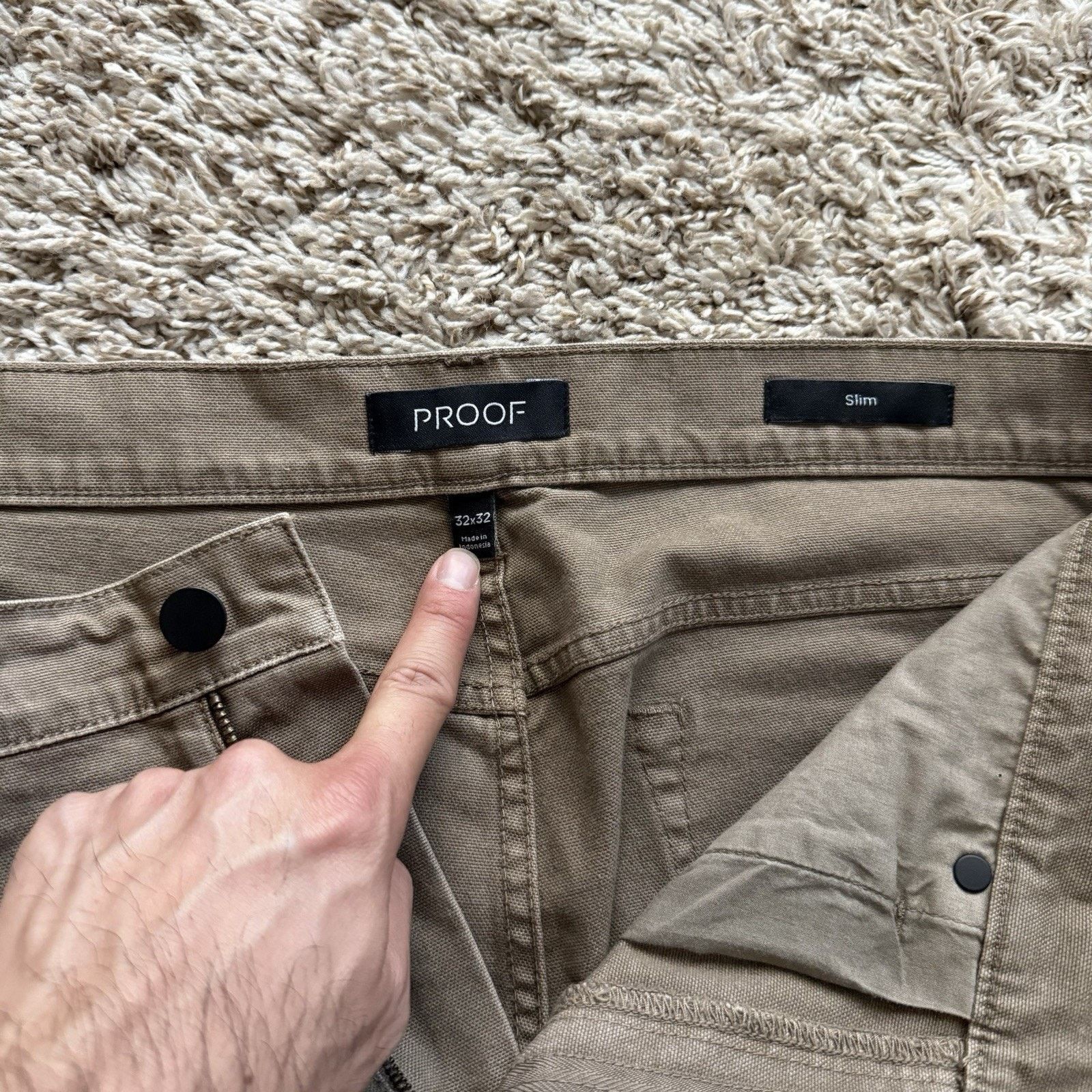 Huckberry Proof Rover Pants Men’s Size 32x32 Brown Slim Huckberry Size US 32 / EU 48 - 3 Thumbnail