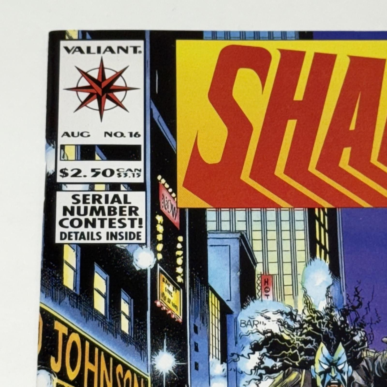 Designer Vtg Valiant SHADOW VOL 1 #16 AUG 1993 Comic Book Size ONE SIZE - 2 Thumbnail