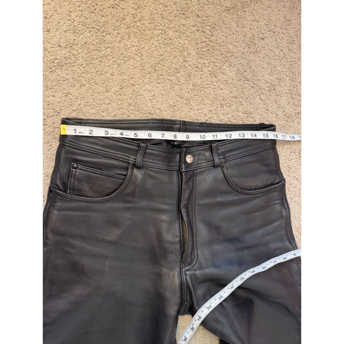 Vintage VINTAGE HIGHWAY 1 BIKER HEAVYWEIGHT LEATHER PANTS Size US 32 / EU 48 - 23 Thumbnail