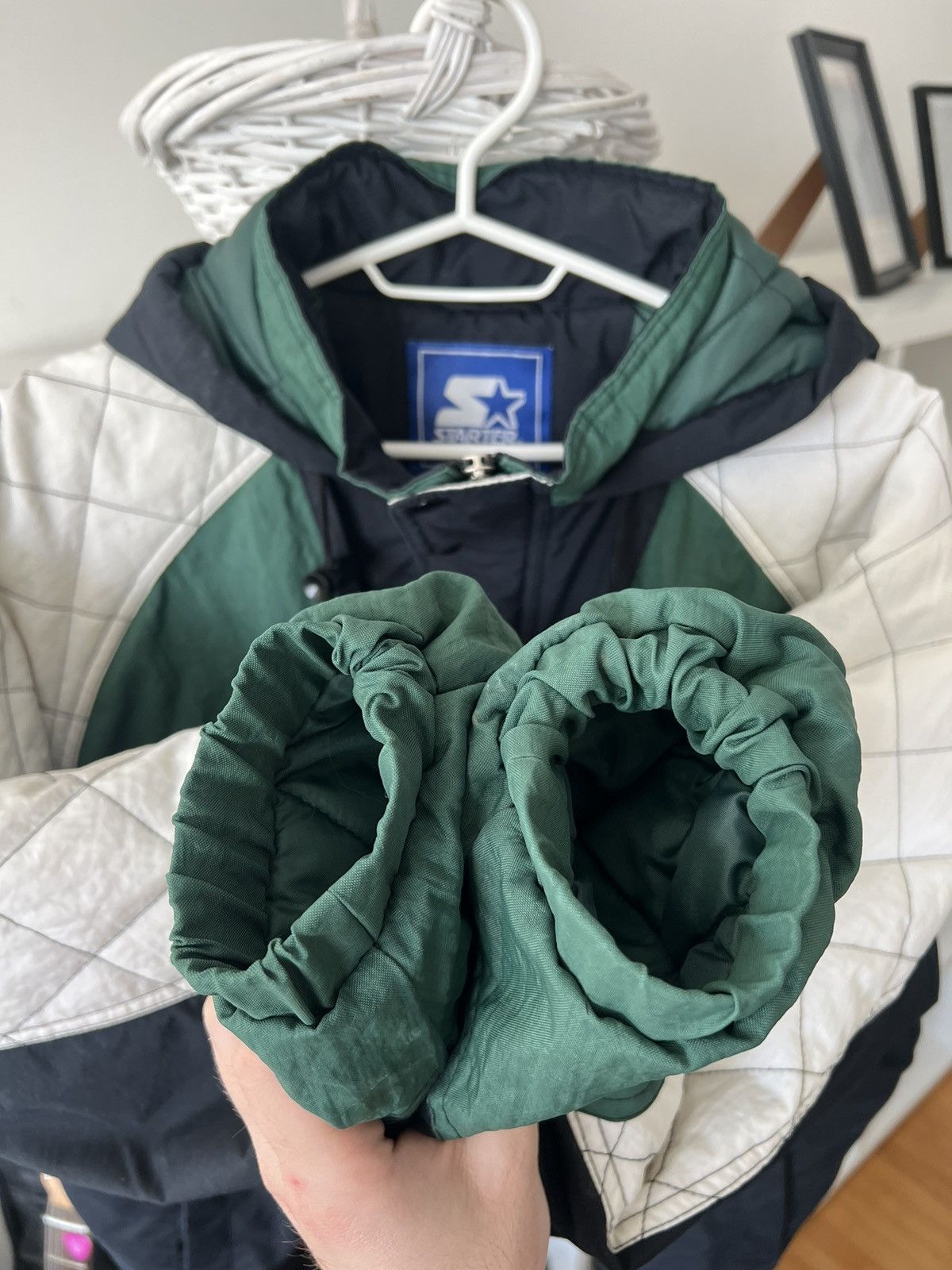 Starter × Vintage Starter Miami University Hurricanes Bomber Jacket Size US M / EU 48-50 / 2 - 15 Thumbnail