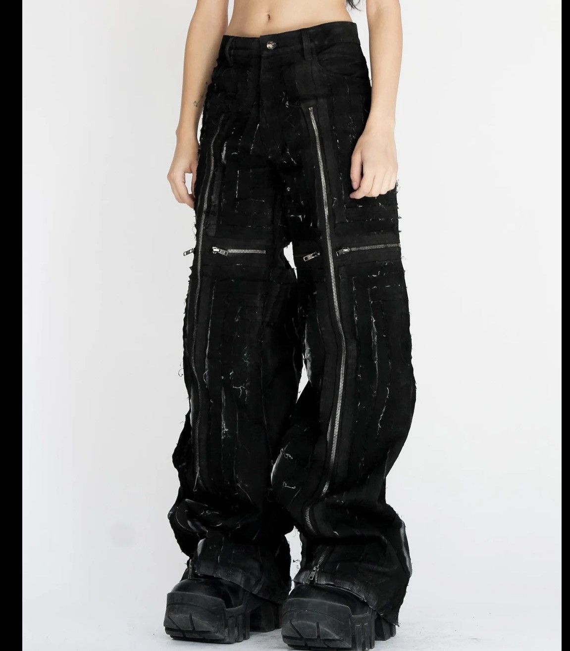 Designer Sxvsu Cruce zip denim Size US 34 / EU 50 - 8 Thumbnail